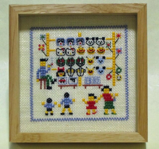 歳時記の家シリーズ・縁日 お面屋さんの画像1枚目