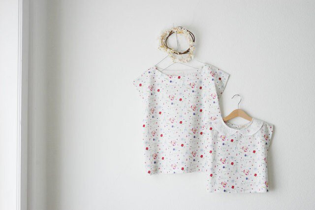 Liberty:Marta 思い出を作る夏の親子リンク(フレンチスリーブブラウス)の画像1枚目