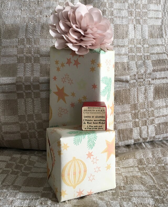 vintage Christmas wrappingpaper 8枚Set枚Setの画像1枚目