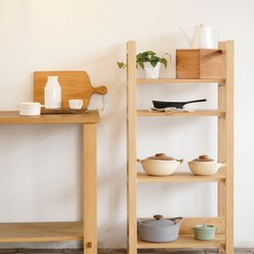 オーダーメイド 職人手作り オープンシェルフ 収納棚 本棚 天然木 リビング収納 収納 家具 木目 サイズオーダー可 Iichi ハンドメイド クラフト作品 手仕事品の通販