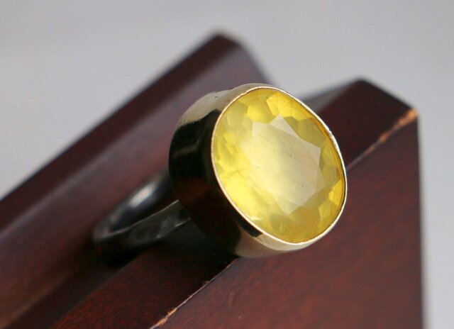 天然石＊イエローオパール 指輪＊8号 SV | iichi 日々の暮らしを