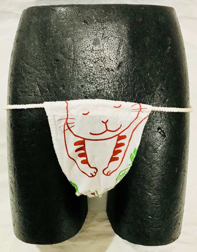 送料無料新品極小縄黒猫褌単衣仕立て266クリックポスト配送可能の画像1枚目
