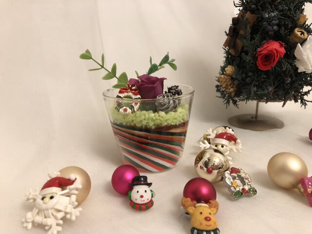 クリスマスグラスサンドアート | iichi 日々の暮らしを心地よくする
