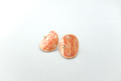 ピアス カール apricot/largeの画像1枚目