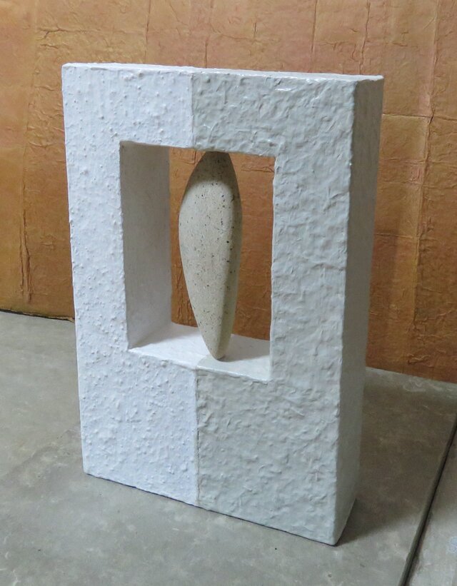 窓ノある器 FAKE STONE 和紙の画像1枚目