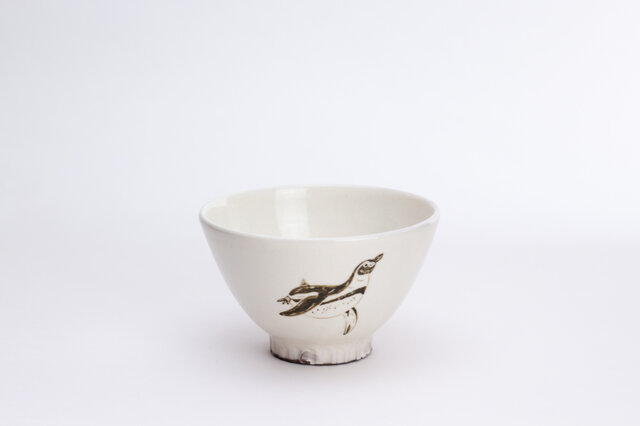 粉引茶碗(フンボルトペンギン)の画像1枚目