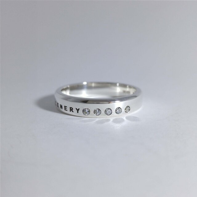 シルバーアクセサリー リング(ユニセックス) ダイヤモンドダスト ファイブ-エレメントの画像1枚目