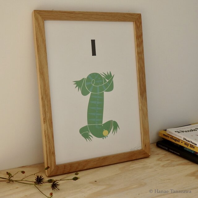 I for Iguana A4サイズポスターの画像1枚目
