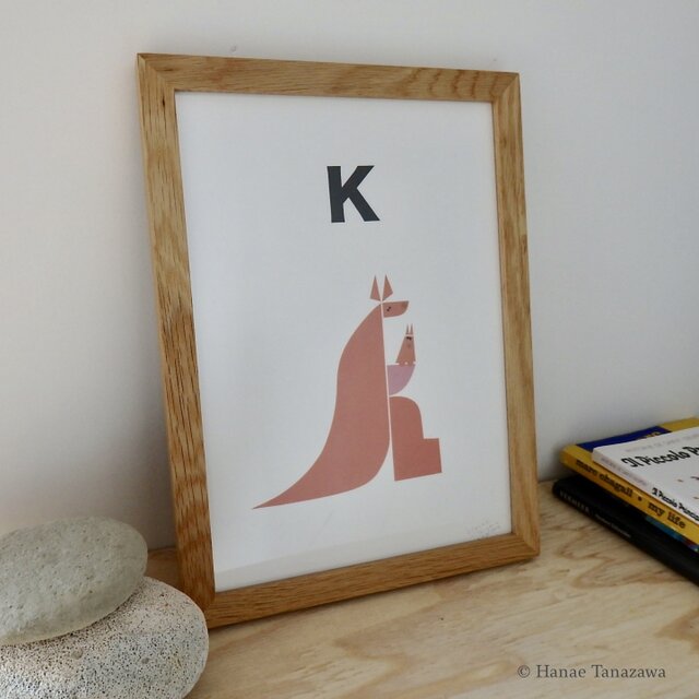 K for Kangaroo A4サイズポスターの画像1枚目