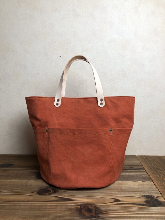 宅急便送料無料☆army duc round  bag M orange