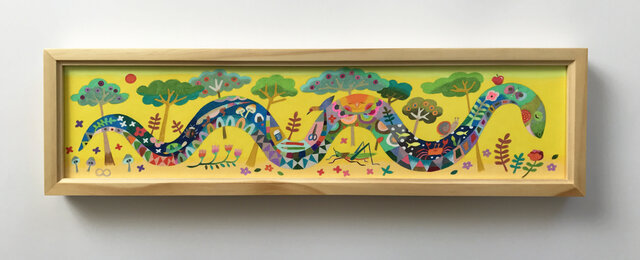 色鉛筆作品「ゆっくりゆっくり」の画像1枚目