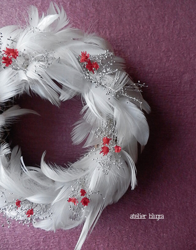 八ヶ岳〜(定形外郵便)MiniFeatherWreath(BOX入り)の画像1枚目