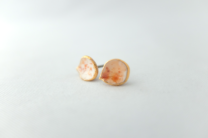 ピアス ヒトヒラ apricotの画像1枚目