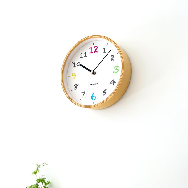 KATOMOKU plywood wall clock 13 km-84NRC ナチュラル 電波時計 連続秒針 φ202mm KATOMOKU Plywood Wall Clock 12 km-80NRC Natural Macao | Ubuy
