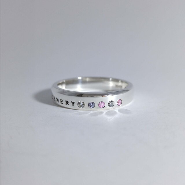 シルバーアクセサリー リング(ユニセックス) 光の輪 ファイブ-エレメントの画像1枚目