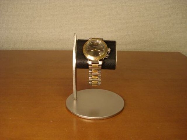 プレゼントに！ 1本掛けだ円ブラック腕時計スタンド | iichi ハンドメイド・クラフト作品・手仕事品の通販
