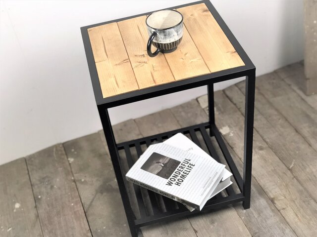 アイアン家具、サイドテーブル、コーヒーテーブル コーヒーテーブル・サイドテーブル【アイアンサイドテーブル/2