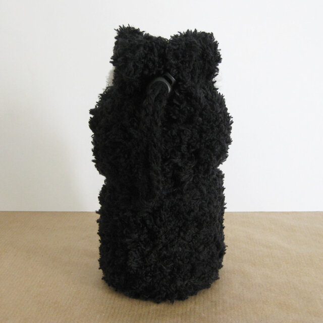 ペットボトルカバー(350ml) ねこ ブラック | iichi 日々の暮らしを