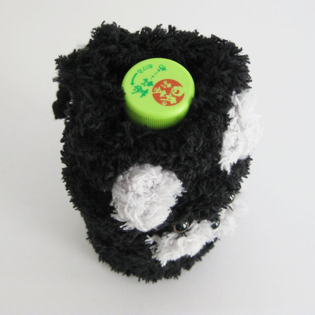 ペットボトルカバー(350ml) ねこ ブラック | iichi 日々の暮らしを