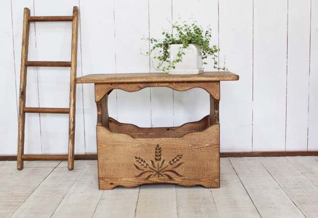 麦穂のマガジンラックのコーヒーテーブル | iichi 日々の暮らしを