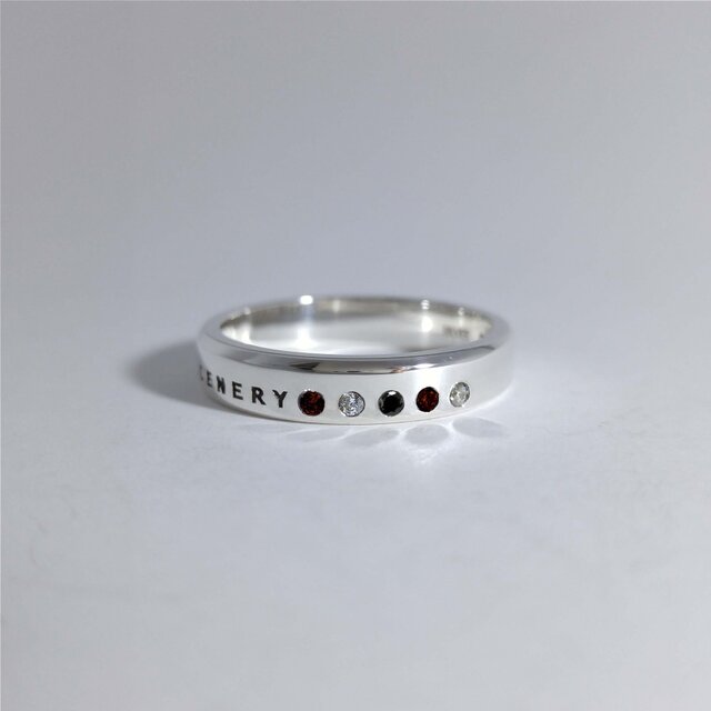 シルバーアクセサリー リング(ユニセックス) 三毛猫 ファイブ-エレメントの画像1枚目