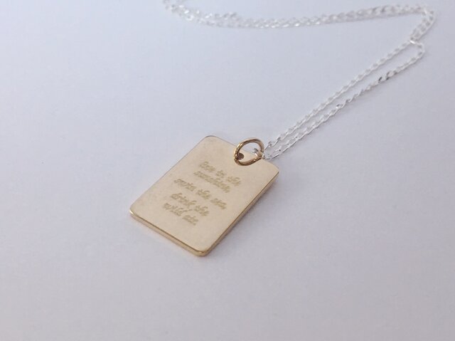 Plate necklaceの画像1枚目