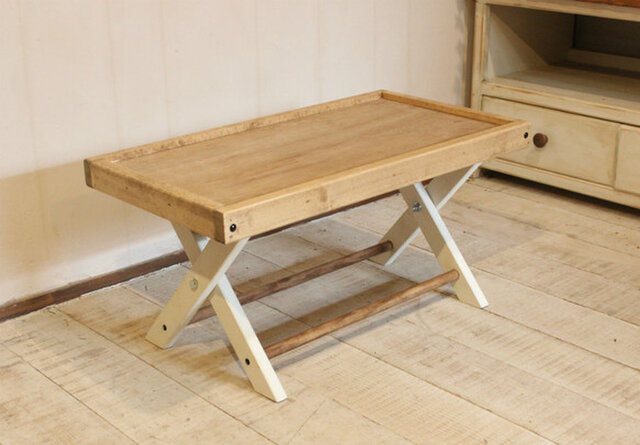 folding table 折りたたみローテーブル60 ホワイトシャビー キャンプ