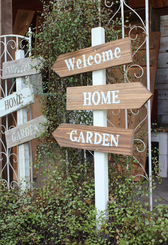 ガーデンプレート Garden Welcome Home Iichi ハンドメイド クラフト作品 手仕事品の通販