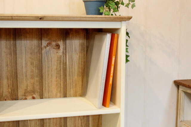 ホワイトシャビーなA4ファイルラック | iichi 日々の暮らしを心地よく