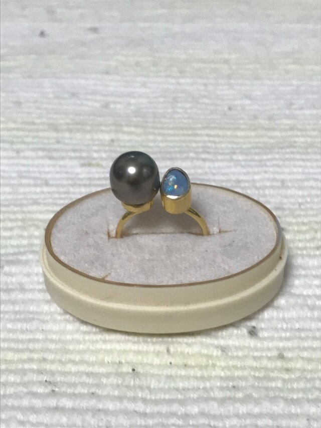 K様専用 南洋パールフリーサイズリングの画像1枚目