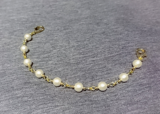 羽織紐*cotton pearlの画像1枚目