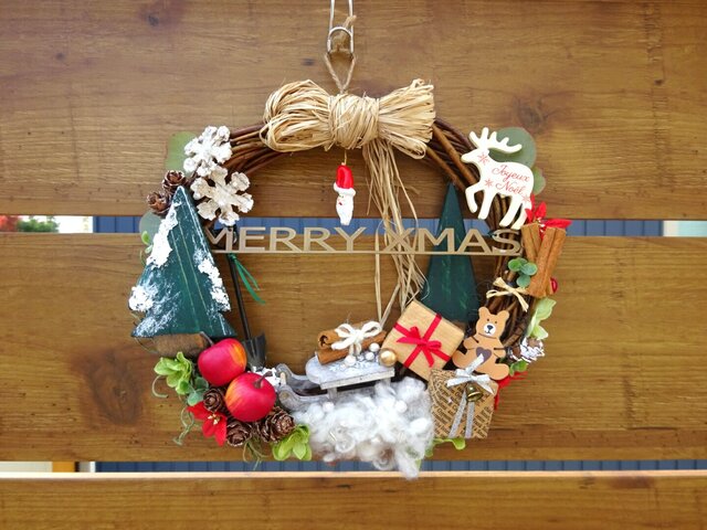 クリスマスリース*santaの画像1枚目
