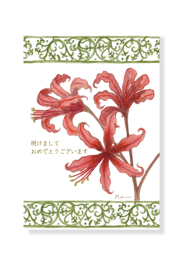 年賀状 ダイアモンドリリー 2枚組の画像1枚目