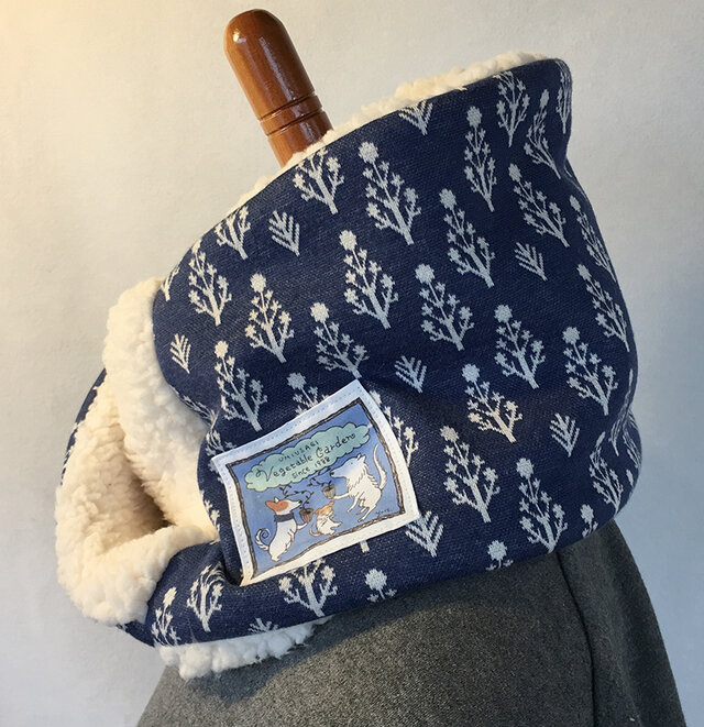 スヌード　深い森（ネイビーブルー）