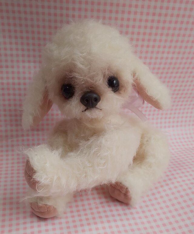 ぬいぐるみ☆垂れ耳ないぬ☆ジャーマンモヘア