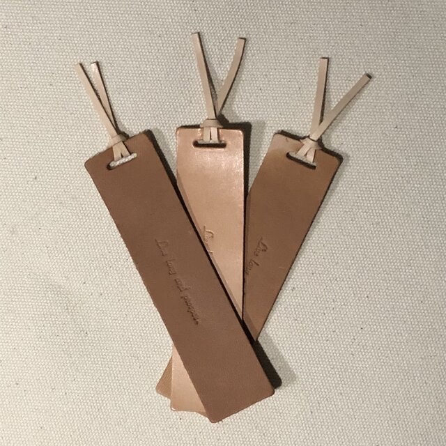 メッセージしおりヌメ革の画像1枚目