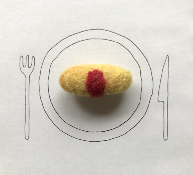 オムレツブローチの画像1枚目