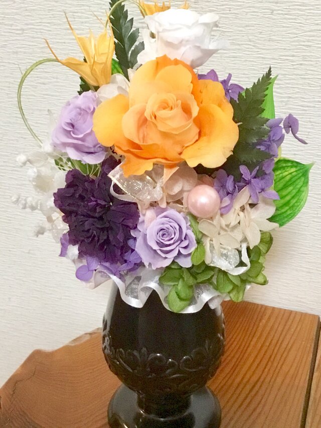 フォーネラルフラワー プリザーブドフラワーのお供え花の画像1枚目