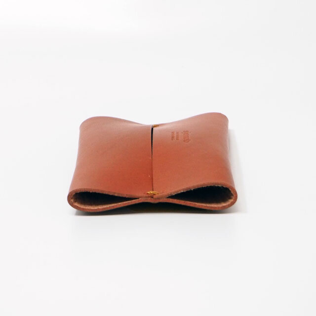 ポケットティッシュケース【ブラウン】革 レザー 手縫い かばんの中の整理に