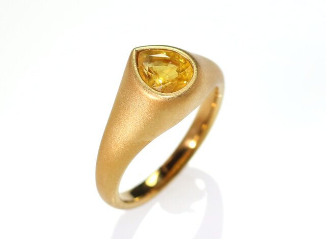K18YG イエローサファイアリング 1.43ct | iichi 日々の暮らしを