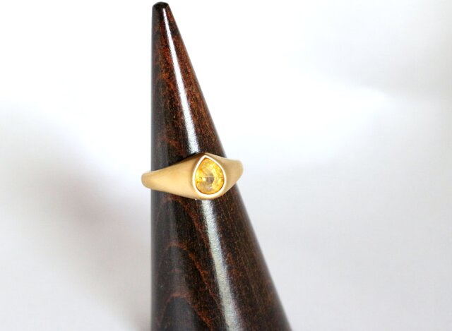K18YG イエローサファイアリング 1.43ct | iichi 日々の暮らしを