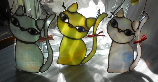 ステンドグラス ねこちゃん | iichi 日々の暮らしを心地よくする