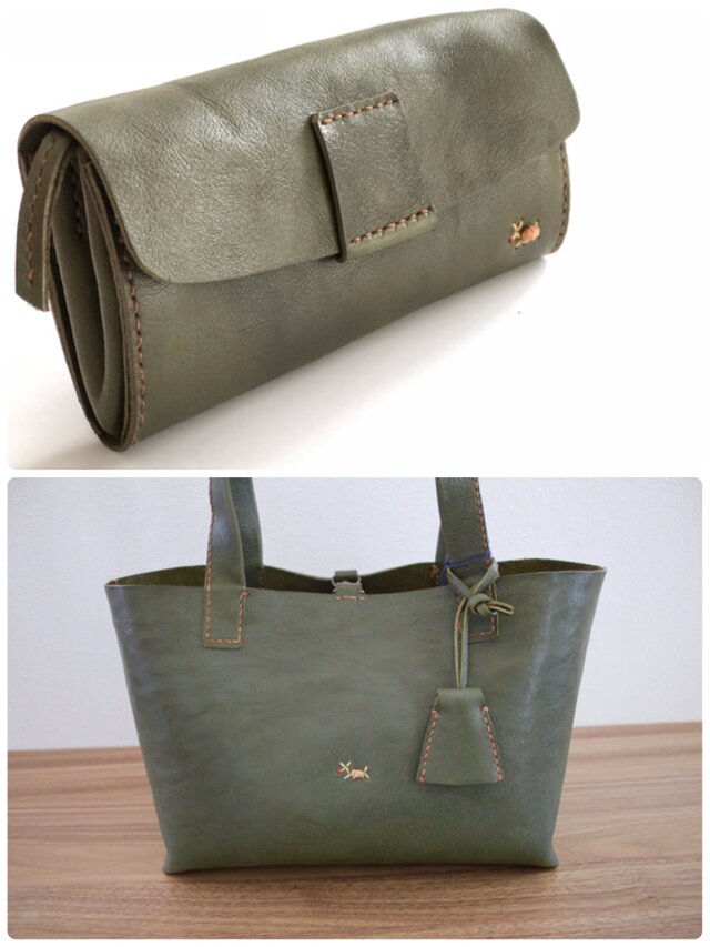 【ヒロセ様 ご注文のお品】たっぷり長財布&mom toteの画像1枚目