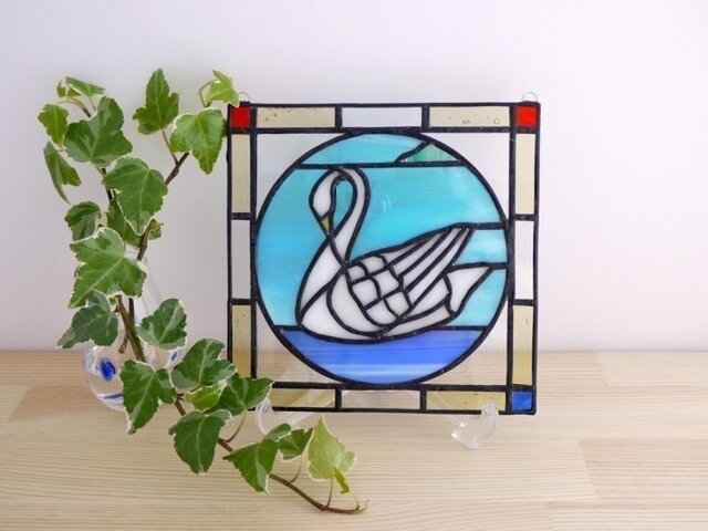 ライフォード社ステンドグラス ふくろうB梟フクロウ /グラスマスターズ