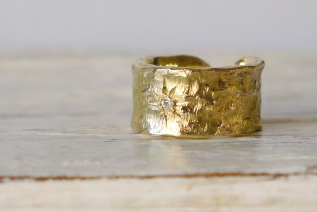 Star open ring(brass)の画像1枚目