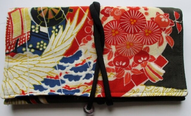 送料無料 色留袖で作った和風財布・ポーチ 4009の画像1枚目