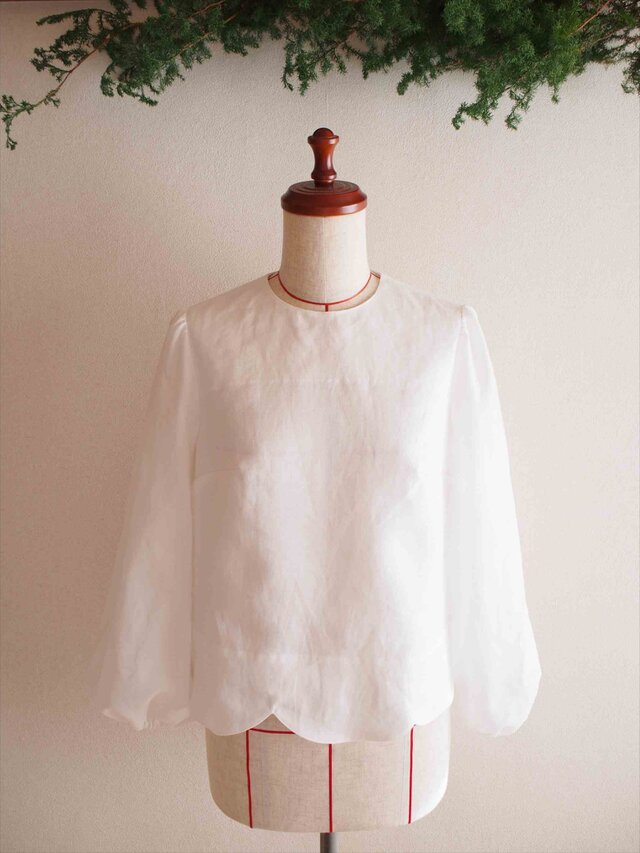 sale》ripple -white blouse- | iichi 日々の暮らしを心地よくする