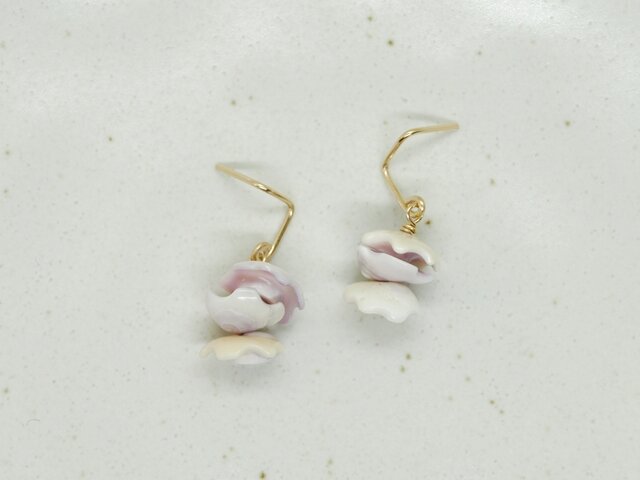 カットシェルのピアス 【LS-11】の画像1枚目