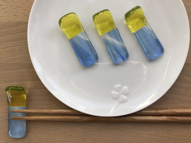 月と湖のお箸置き(4客)の画像1枚目