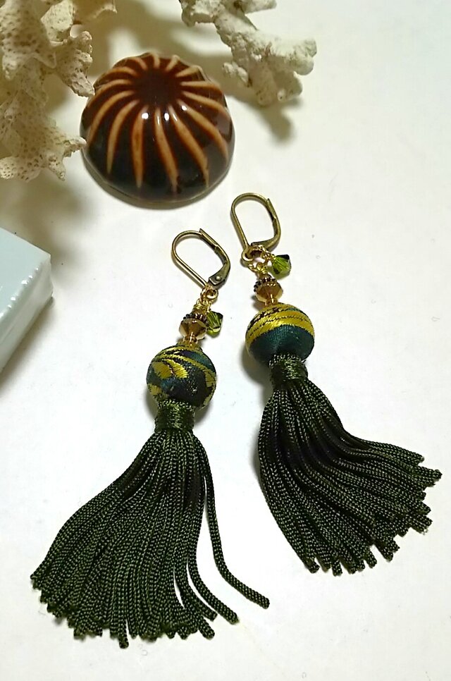 古布玉のピアスの画像1枚目